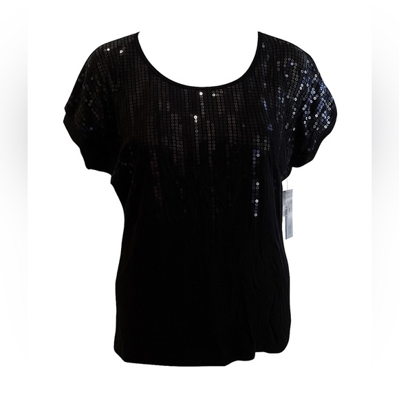APT 9 SEQUIN TSHIRT NWT SIZE L PETITE - Picture 1 of 6
